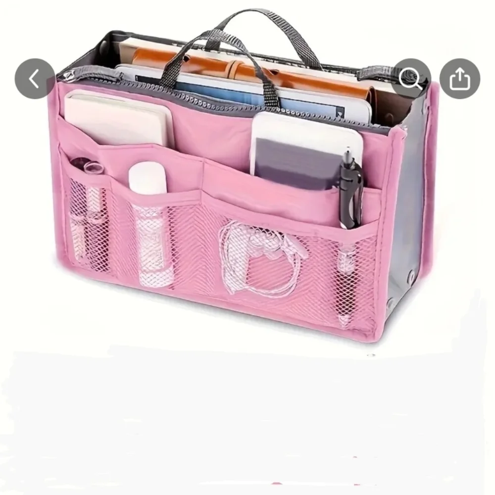 Pink Multi-Pocket Organizer